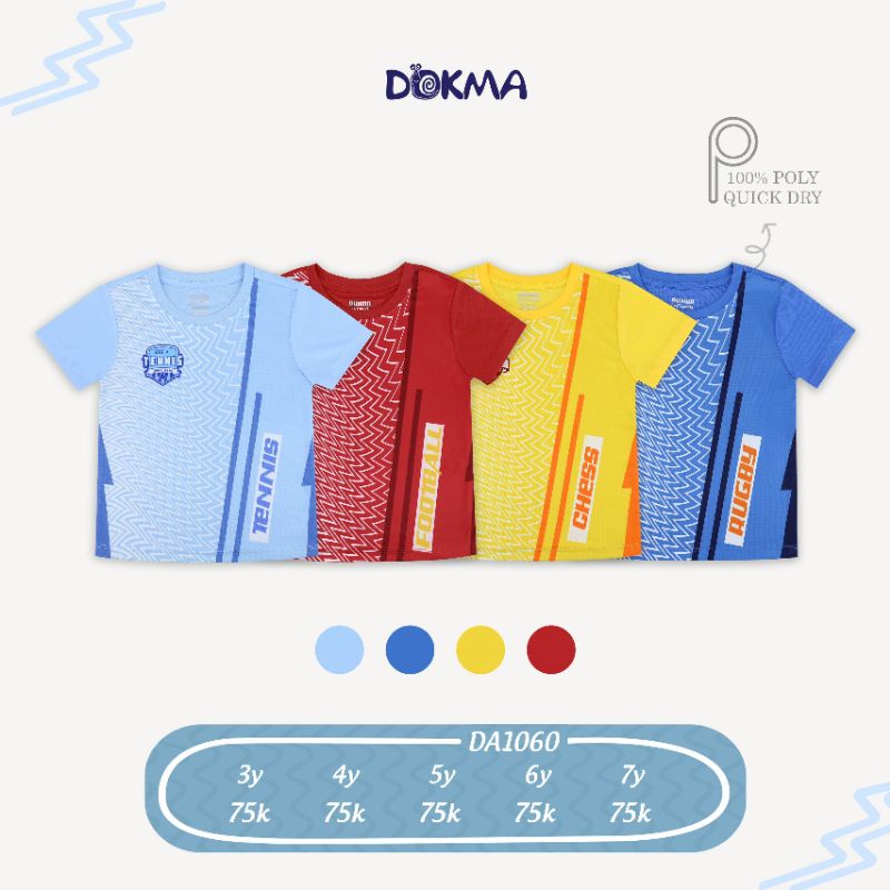 DA1060 Áo cộc tay thể thao bé trai Dokma