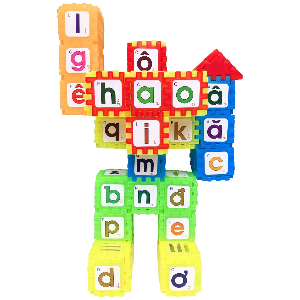 Đồ Chơi Cho Bé Ghép Hình Thông Minh 90 Chi Tiết Hãng Vijago Việt Nam