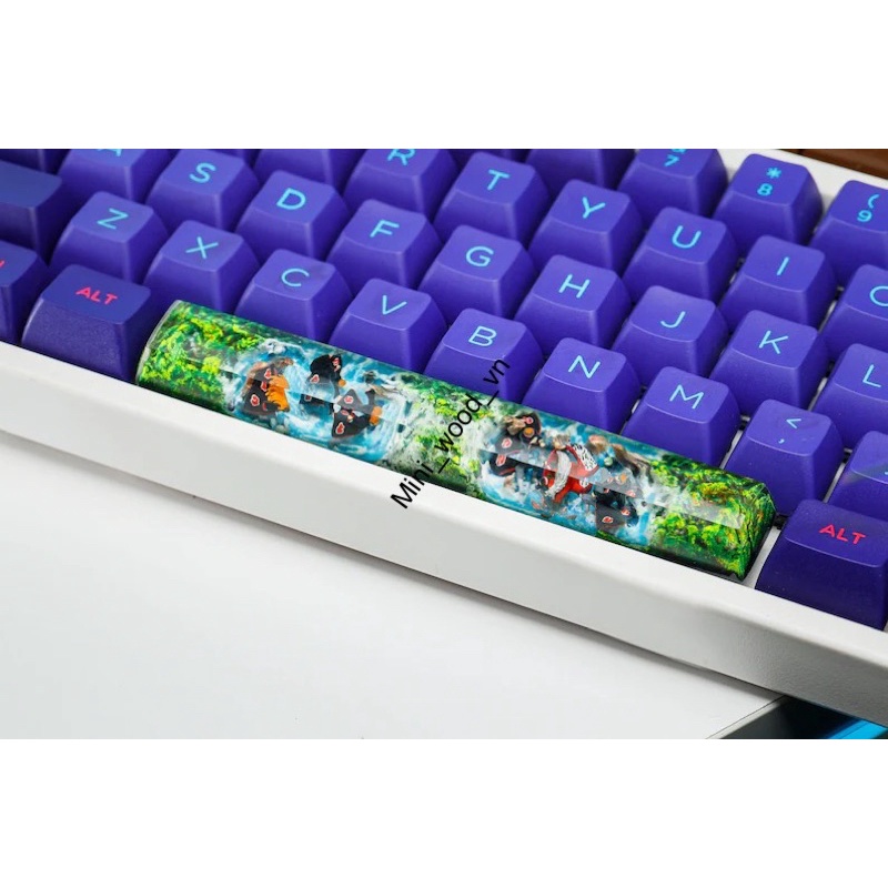 Nút space bàn phím cơ Naruto .Keycap resin space bar Naruto .Keycap Artisan