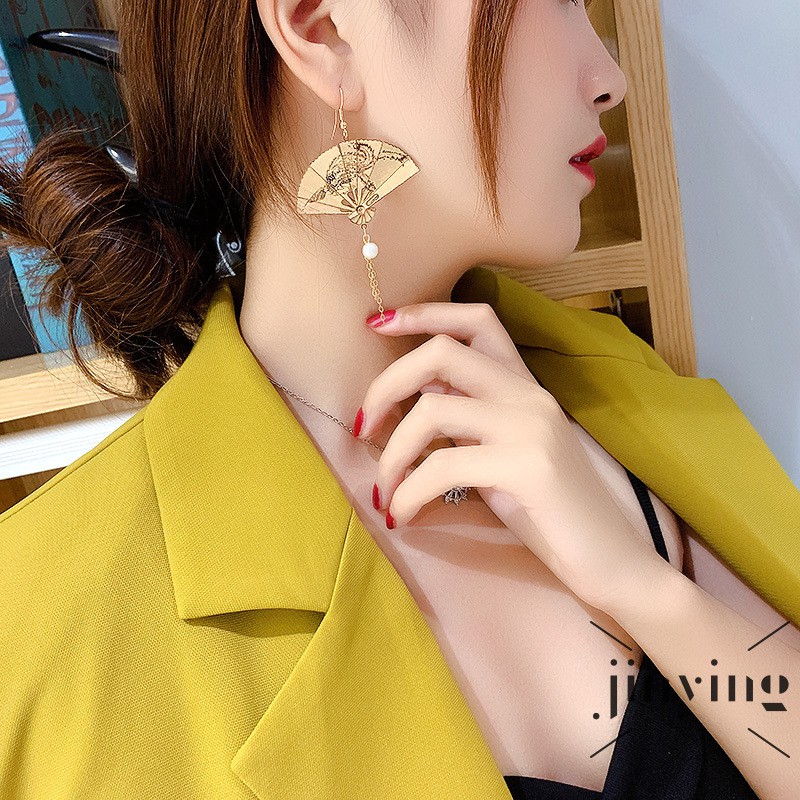 GETNOIVAS Khuyên Tai Bạc 925 Sáng Tạo Thời Trang Phong Cách Trung Hoa Cổ Điển