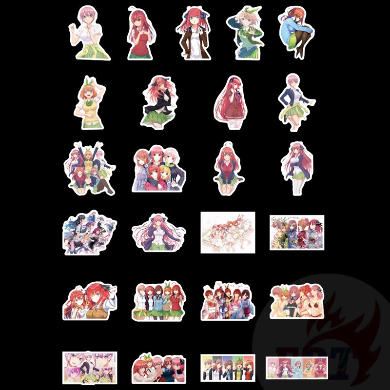 ❉ The Quintessential Quintuplets Series 01 Anime Stickers ❉ 50Pcs/Set Nakano Miku Ichika Nino Yotsuba Itsuki DIY Fashion Mixed Decals Doodle Decals Stickers