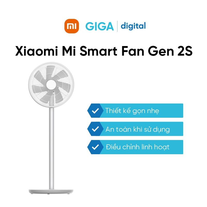 [Hỏa tốc] - Quạt đứng thông minh Xiaomi Mi Smart Fan Gen 2S, Quạt cây Xiaomi tiết kiệm năng lượng