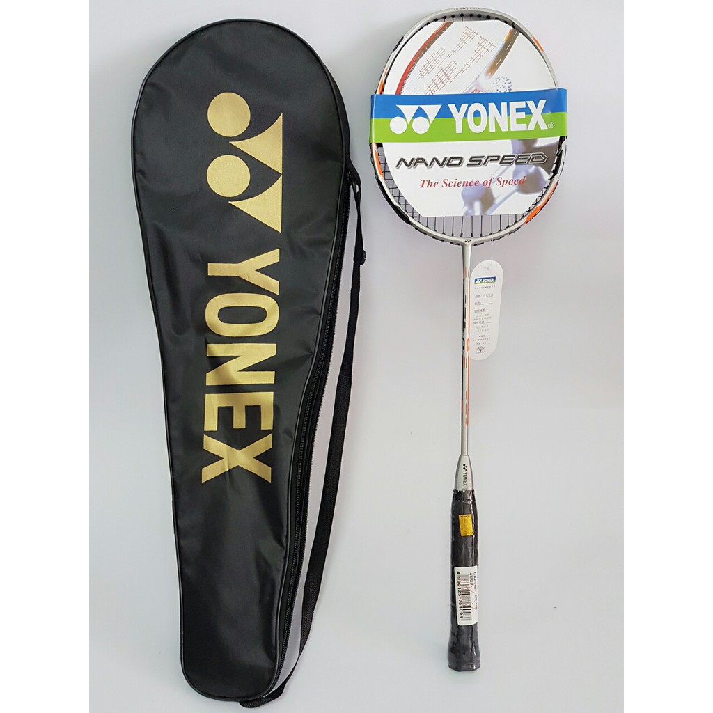 Vợt Cầu Lông Yonex Khung Carbon Căng Cước Sẵn 8kg + Tặng Kèm Ống Cầu Ba Sao Và Bao Đựng Vợt