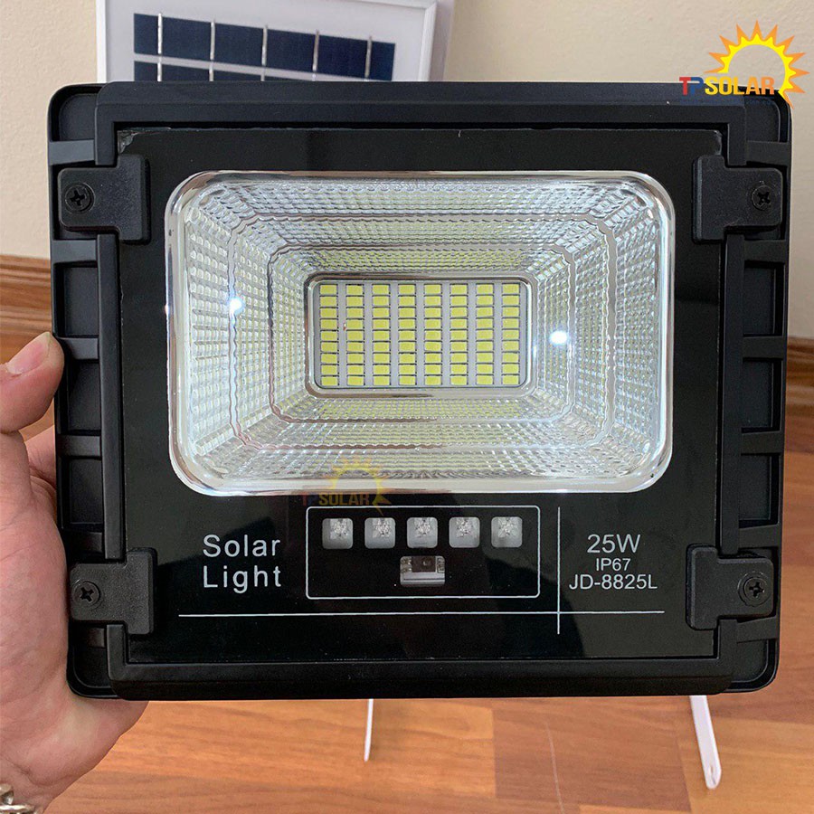 Đèn Năng Lượng Mặt Trời JINDIAN Công Suất 25W - Mẫu Mới 2020, Khung Nhôm, Chip Led "SMD" - BH 03 Năm