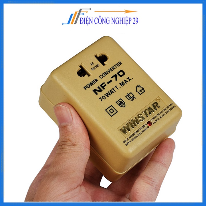 Bộ Chuyển Đổi Điện Winstar NF-70 220VAC- 110VAC 70W