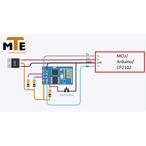 Mạch Thu Phát Wifi ESP8266 ESP-01