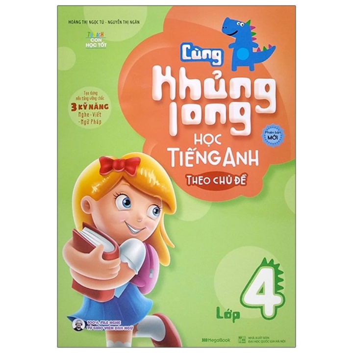 Sách - Combo Cùng Khủng Long Học Tiếng Anh Theo Chủ Đề Từ Lớp 1 Đến Lớp 5 (Bộ 5 Cuốn)  - MGB