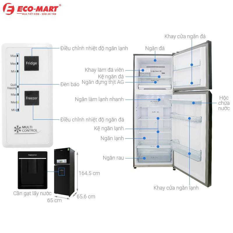 Tủ lạnh Panasonic NR-BL351WKVN 326 lít