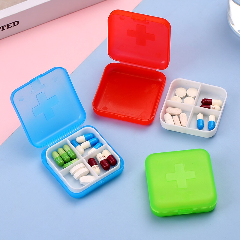 Hộp Đựng Thuốc Chia Ngăn Tiện Dụng Nhiều Màu vrg1617