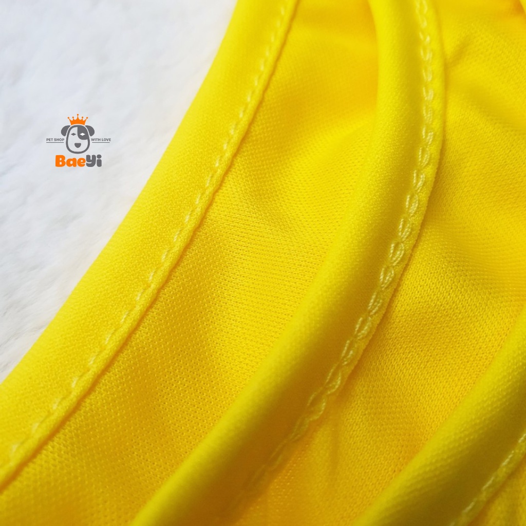 Áo cho chó mèo BaeYi, Quần áo cho mèo cún, chó vừa,vải mỏng mát in hình khủng long, Phụ kiện thú cưng