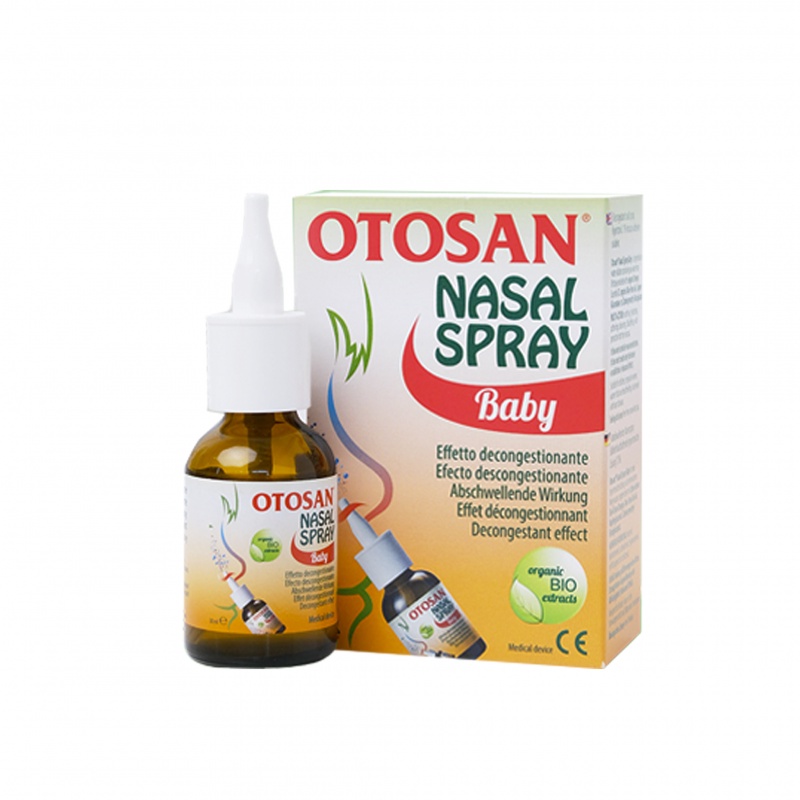 Xịt mũi Otosan Nasal Spray Baby lọ 30ml làm sạch sâu các hốc mũi, thông thoáng mũi, giảm nghẹt mũi