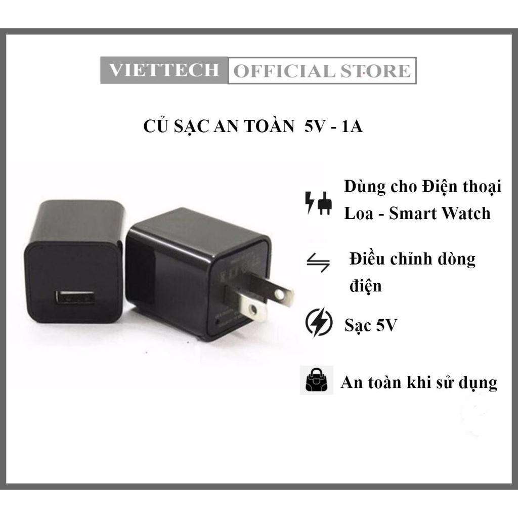 Củ Sạc IC 5V 1A Sạc An Toàn Cho Tai Nghe Bluetooth - Loa - Smart Watch