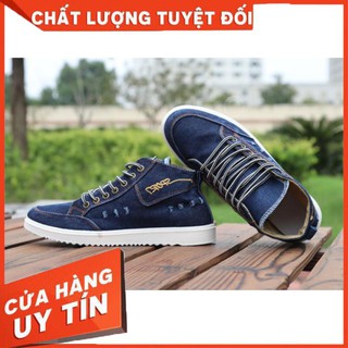 GIÀY JEAN NAM  tặng XỊT KHỬ MÙI ( Lấy lên 1 size vì phom giày nhỏ )