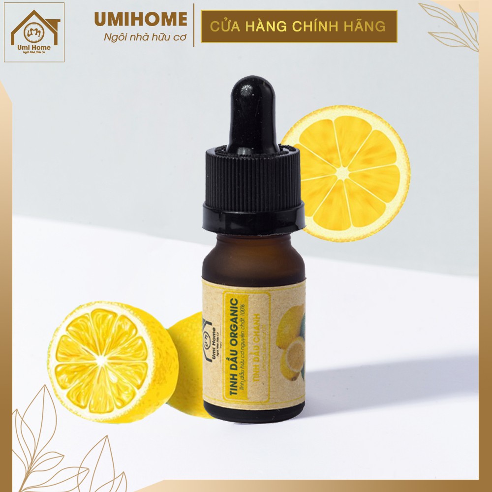 Tinh dầu Chanh vàng hữu cơ UMIHOME 10ml nguyên chất