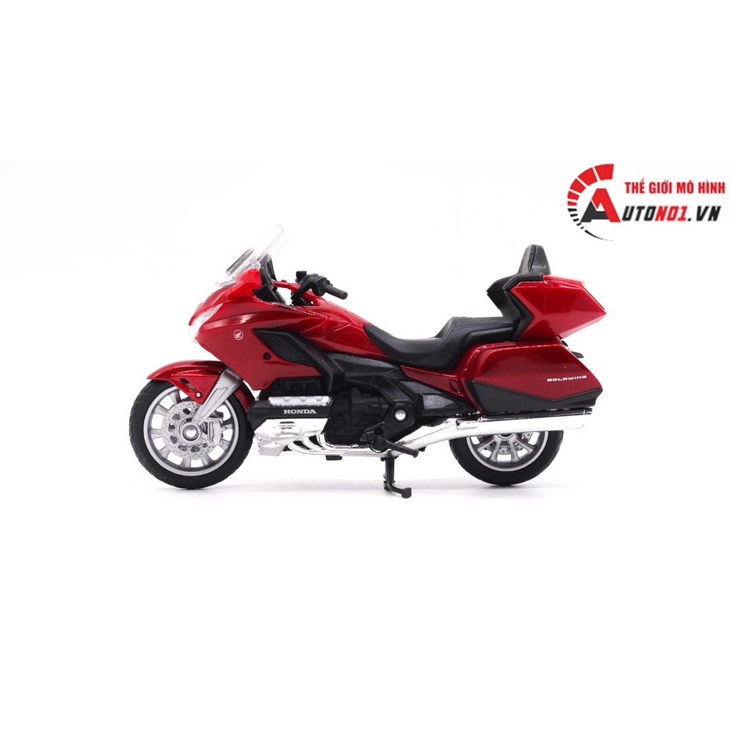 MÔ HÌNH XE HONDA GOLDWING 2020 RED 1:18 WELLY 3543