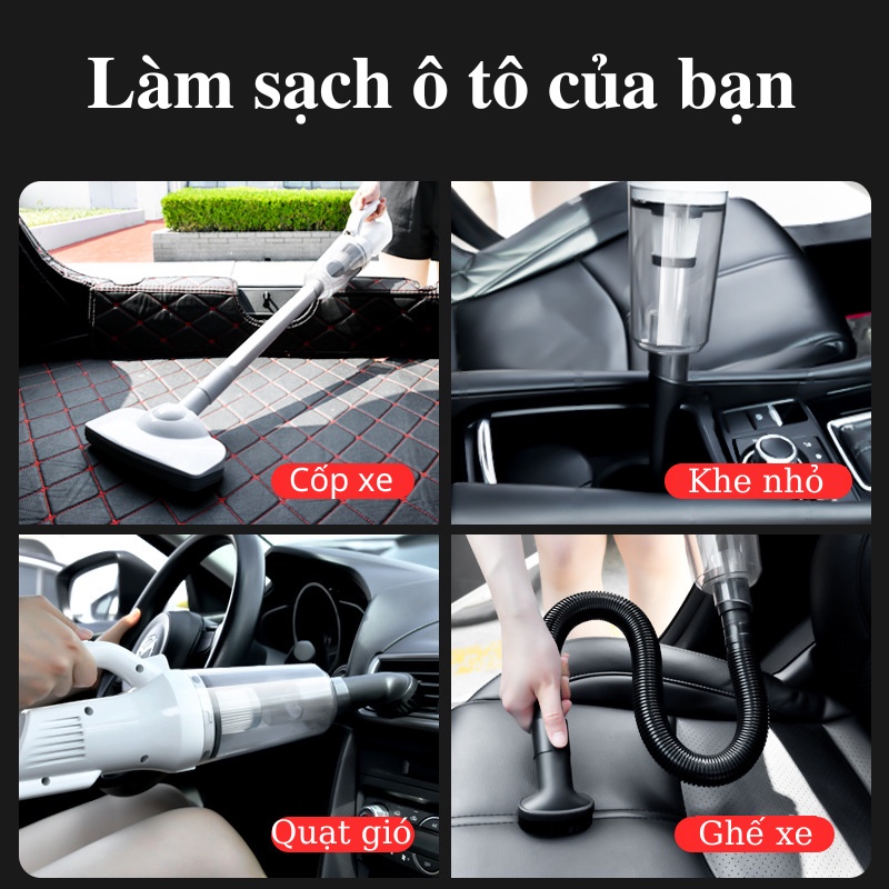 Máy Hút Bụi Cầm Tay Không Dây Gia Đình Đa Năng Fuji Waga, Hút Bụi Giường, Thảm, Sofa, Hút Bụi Ô Tô, Lông Thú Cưng