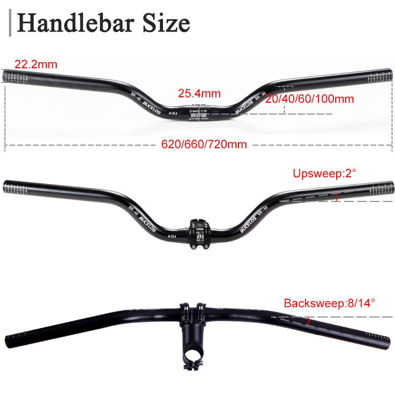 Ghi Đông Xe Đạp 25.4Mm 660mm Chuyên Dụng Chất Lượng Cao