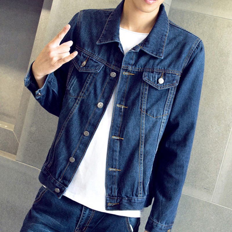 Men's jackets Retro Slim denim jacket Men's warm jacket