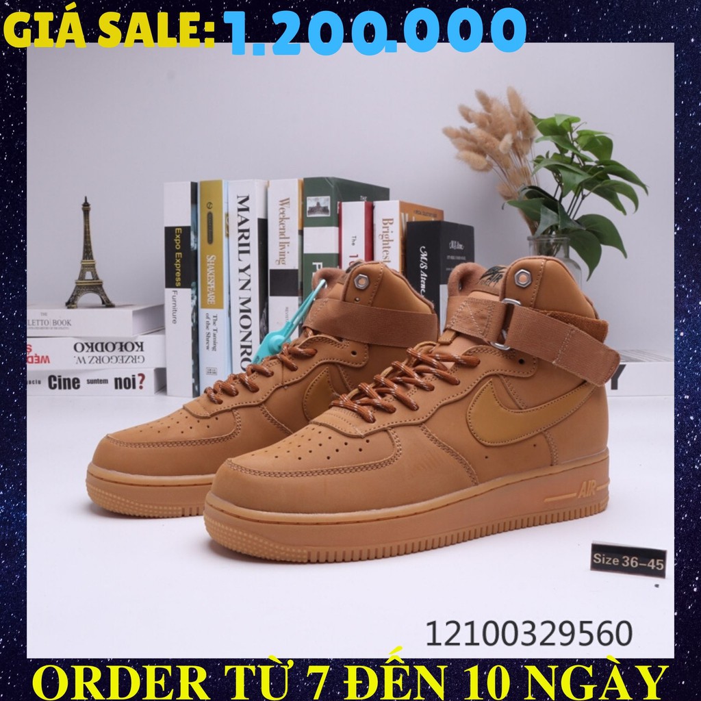 🌟FULLBOX🌟ORDER🌟SALE 50%🌟ẢNH THẬT🌟 Nike Air Force 1 Low 07 LV8"Wheat / Flax" 🌟GIÀY NAM NỮ