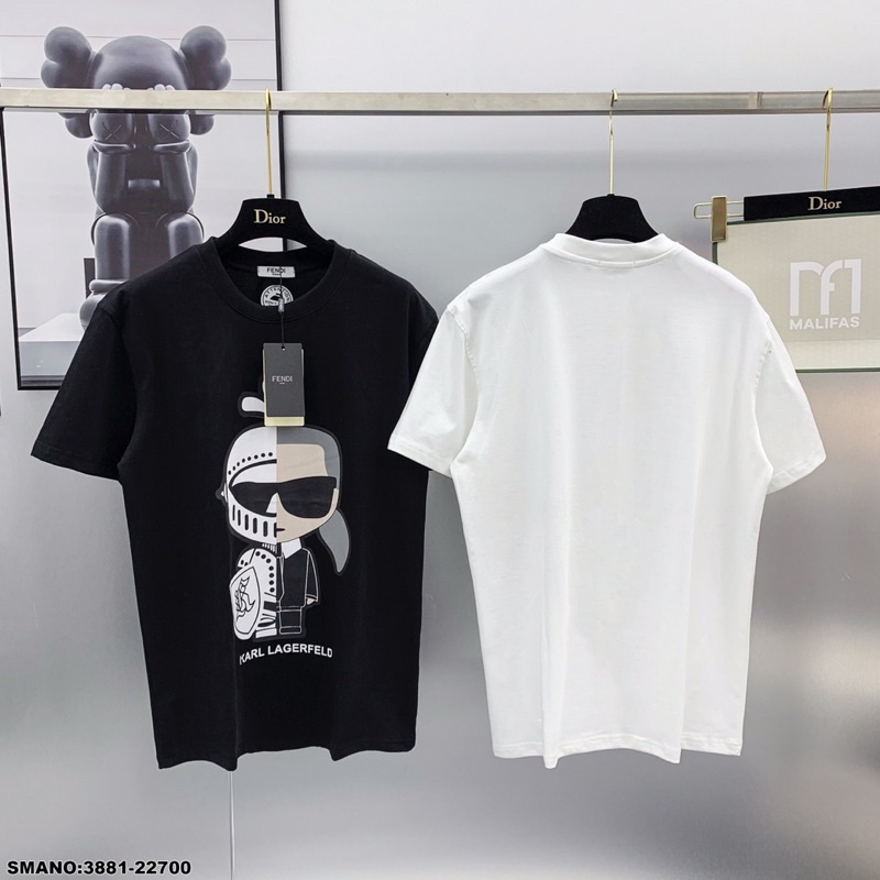 Áo Phông Mặt Hề Karl In To Siêu Cute BIGOMALL - Áo thun tay lỡ nam nữ unisex freesize form rộng 65kg