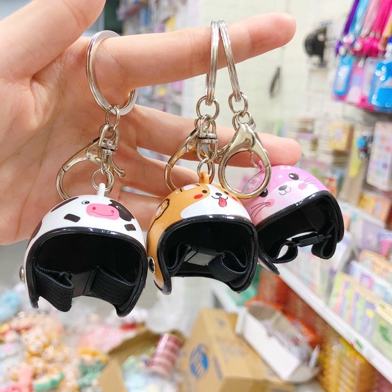 Móc khoá nón bảo hiểm xinh