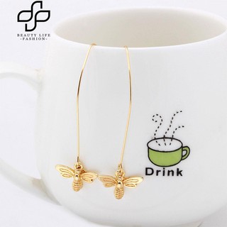 Cặp bông tai dài mặt hình con ong dễ thương