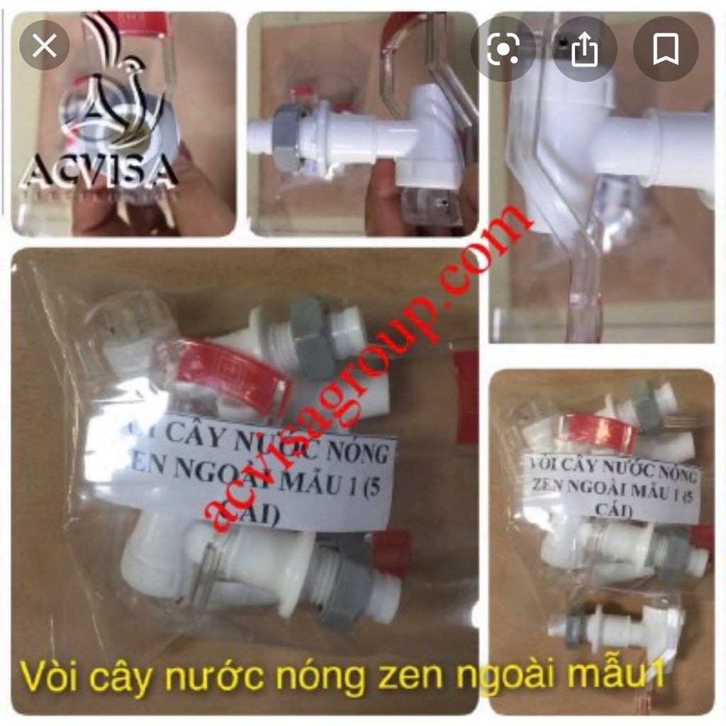 Combo 2 Vòi Cây Nước Lạnh/ Nóng Zen Trong/ Ngoài Mẫu 1/ 2