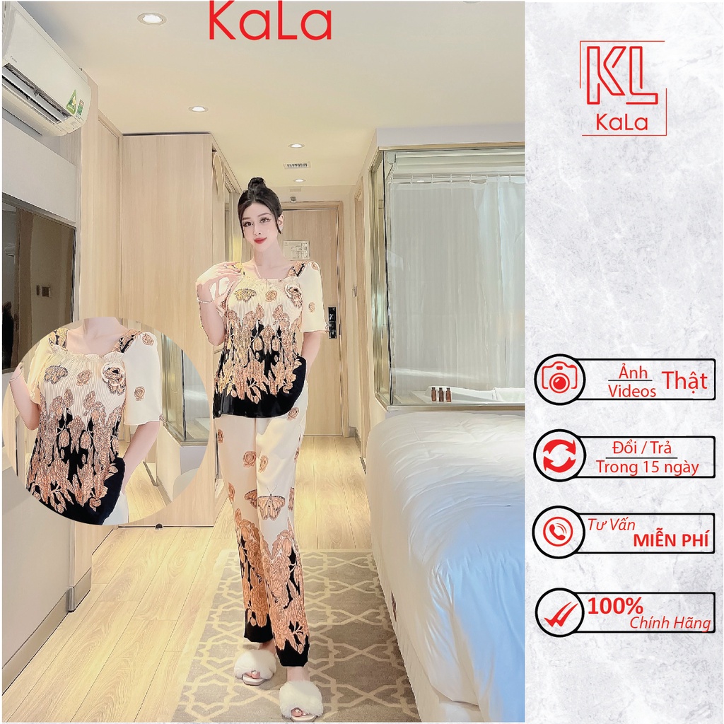 Set bộ dài Mango họa tiết 3D, áo dập ly co giãn - Set bộ dập ly dài S74