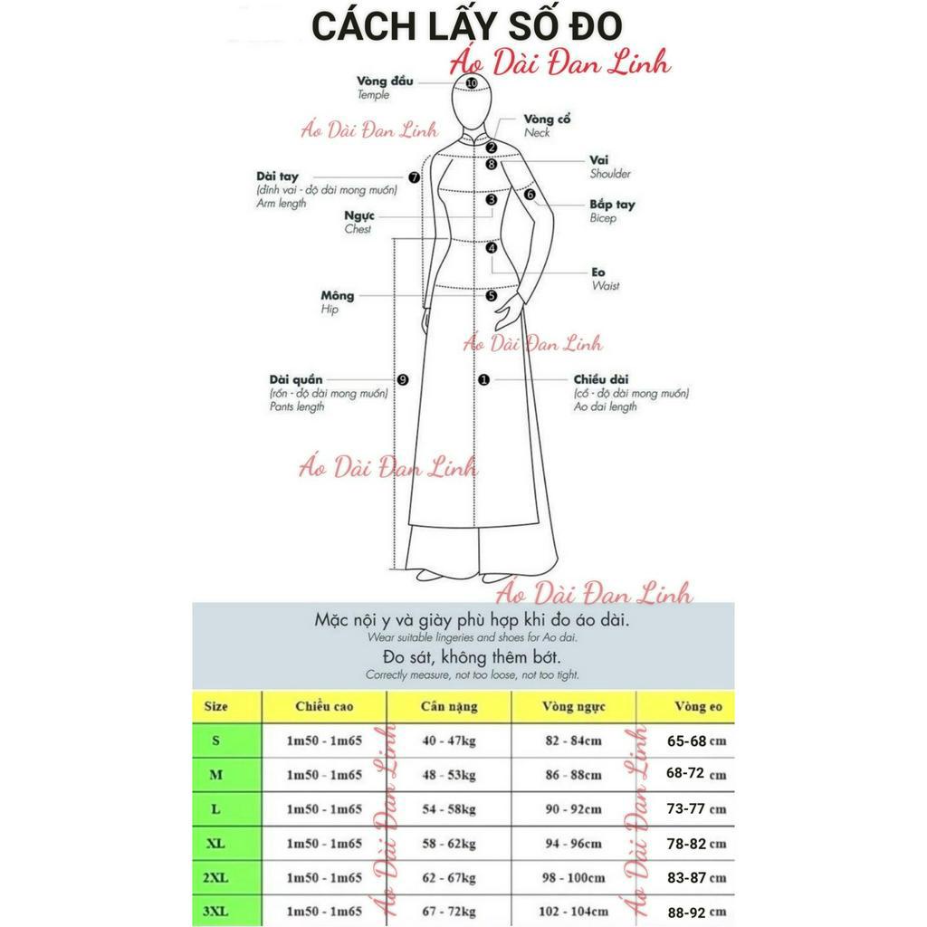 Áo dài lụa Tây thi kết hoa nổi bật, cuốn hút - Áo Dài Đan Linh