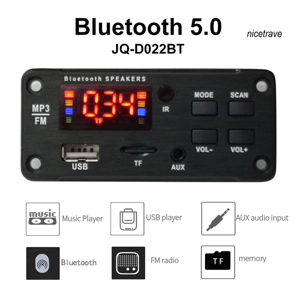 Bảng mạch giải mã âm thanh kết nối Bluetooth 5.0 Jq-D022Bt