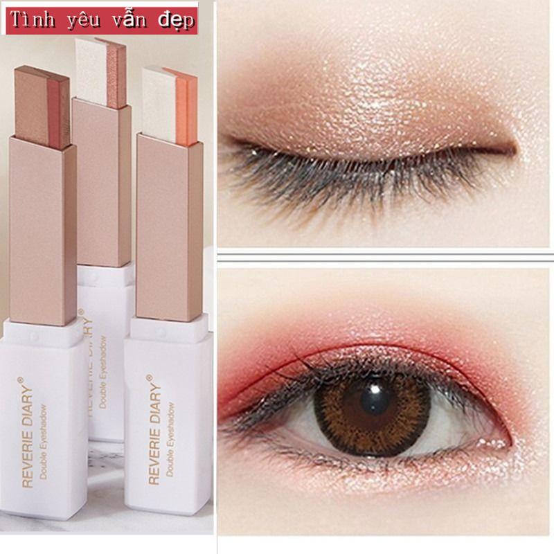 Phấn mắt dạng thỏi hai màu sắc lấp lánh chống thấm nước và mồ hôi