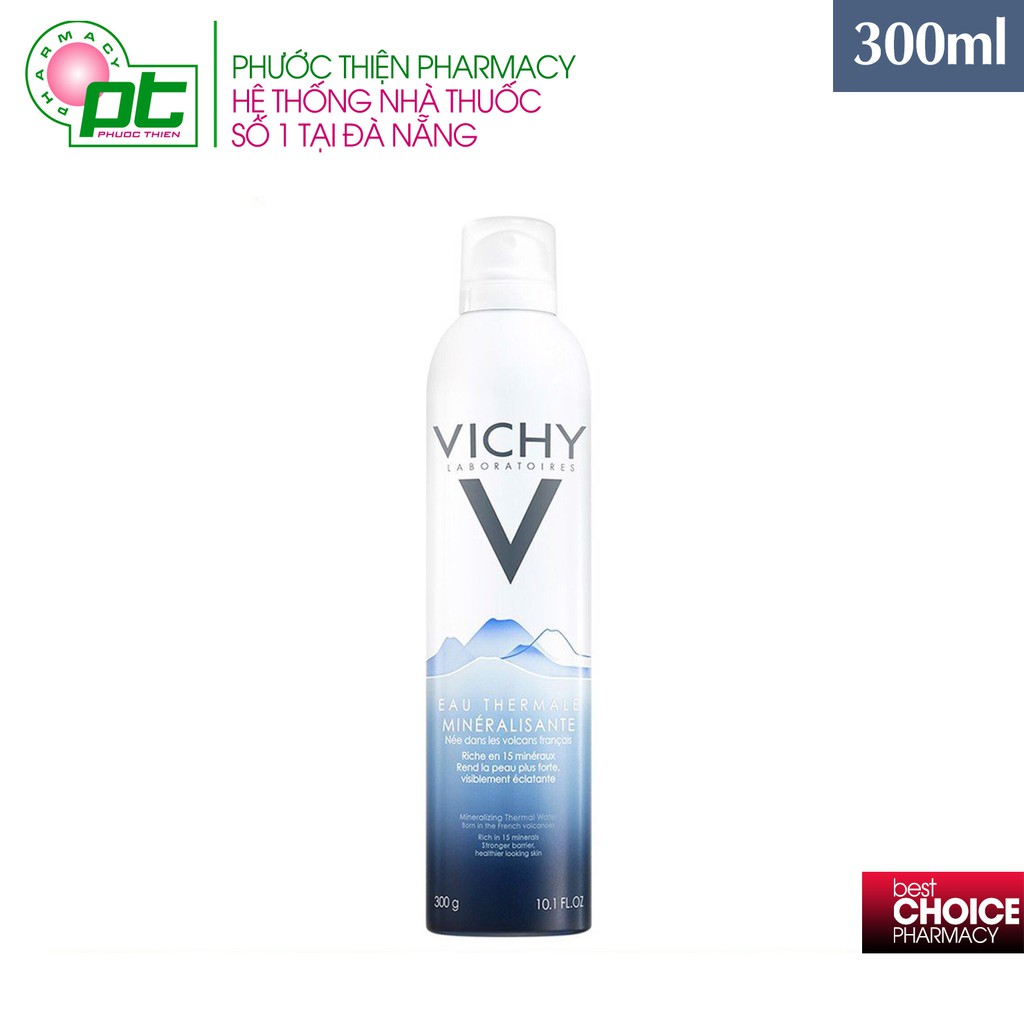 Xịt khoáng dưỡng da Vichy giúp phục hồi và làm dịu da tức thì, cân bằng độ pH EAU Mineralizing Thermal Water 300ml