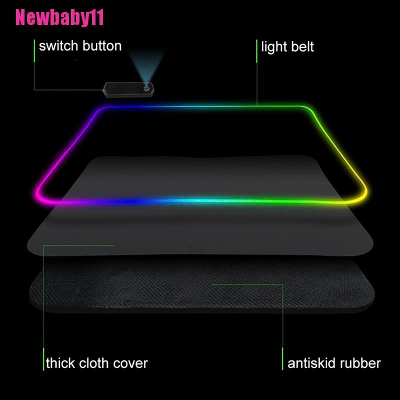 Lót ChuộT Có ĐèN LED RGB NhiềU MàU BABY11 Cho PC