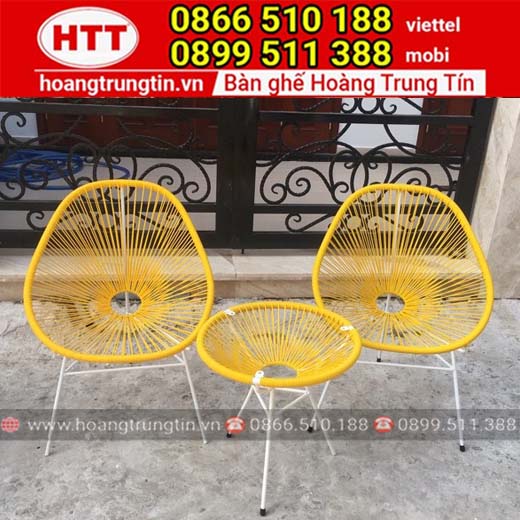 Bàn ghế ban công thư giãn đẹp GBCHTT001 - xưởng Nội thất Hoàng Trung Tín