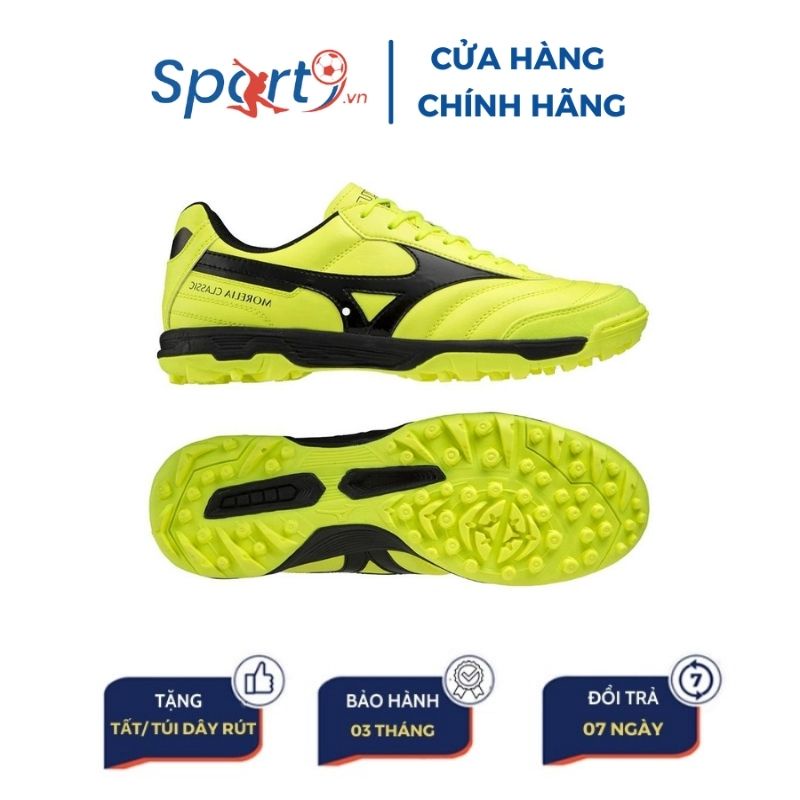 Giày đá bóng Mizuno Morelia Sala Classic TF - Q1GB220245 - Vàng/Đen