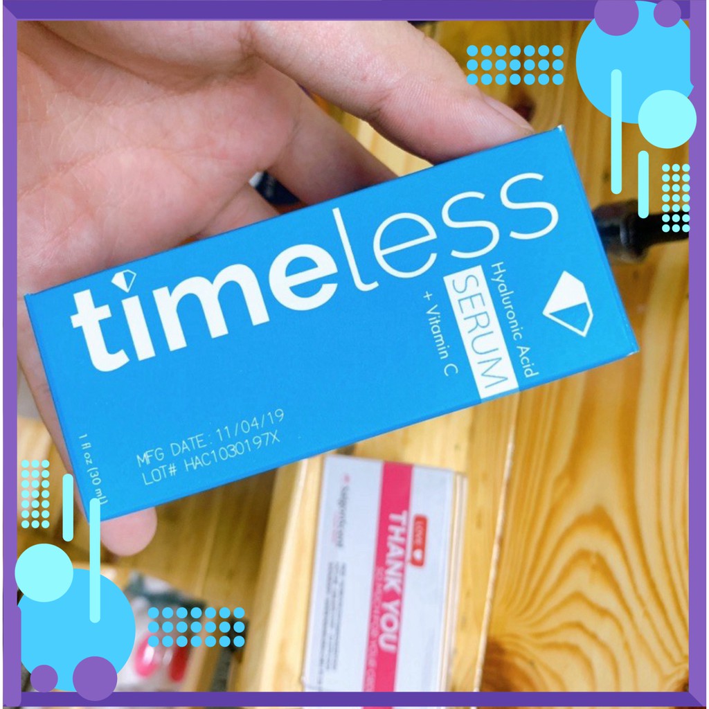 SALE MÙA HÈ Tinh chất cấp nước sáng da Timeless HA + Vitamin C ( 30mL ) SALE MÙA HÈ