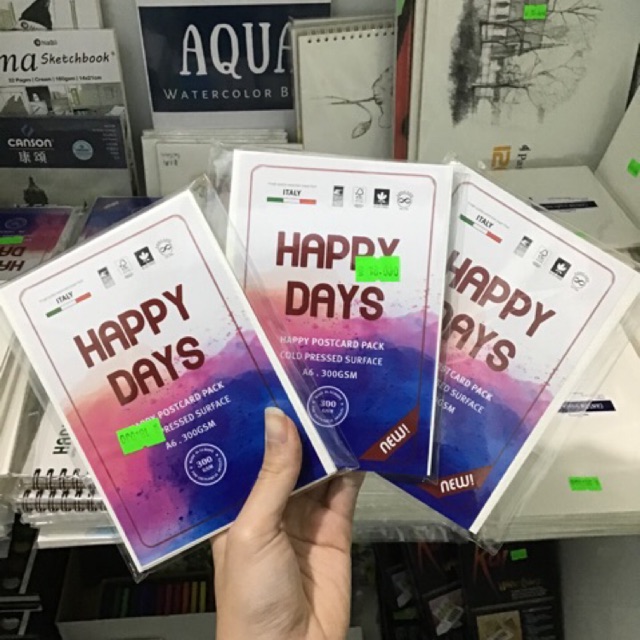 Giấy Happy khổ A6 300gsm