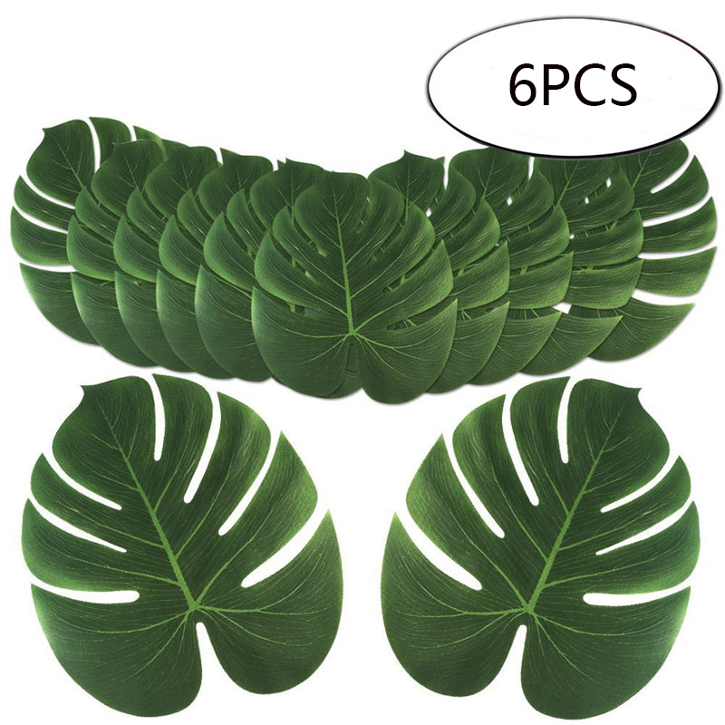 Bộ 6 Lá Cọ Giả Trang Trí Tiệc Phong Cách Hawaii