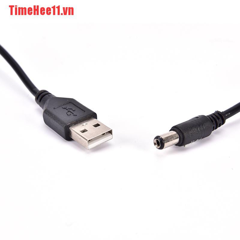 Ổ Cắm Sạc Timehe11 Chuyển Từ Usb-A Sang 2.0-5.5mm Male Dc 5v