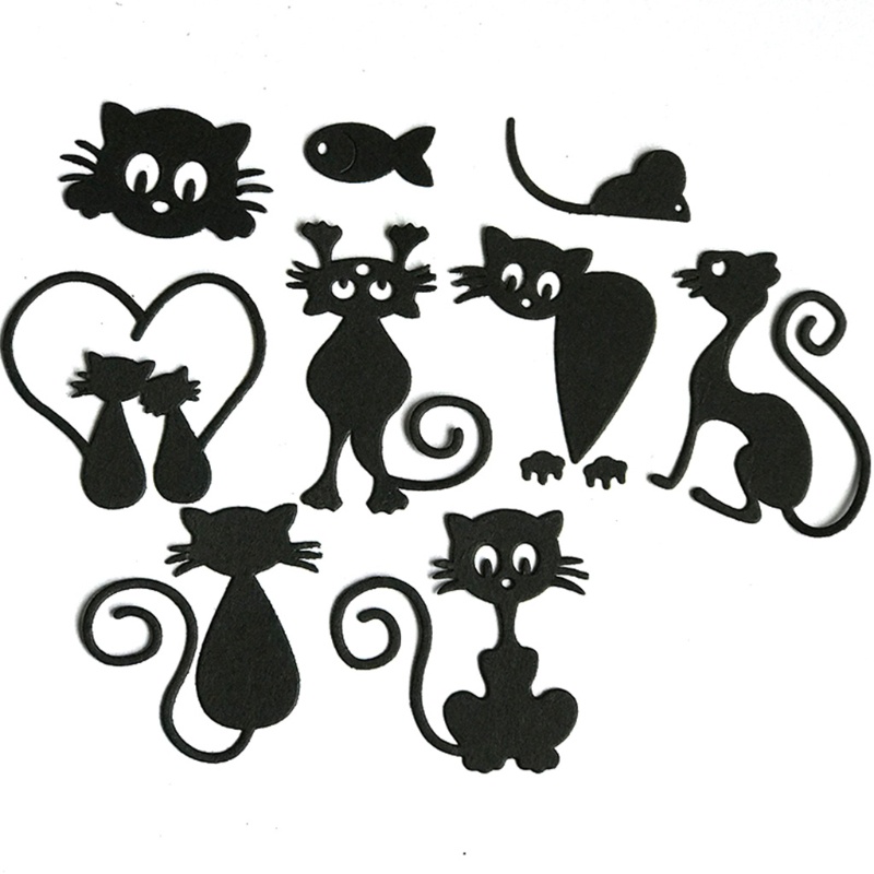 Khuôn Thép Làm Thẻ Thủ Công Hình Mèo Kitty
