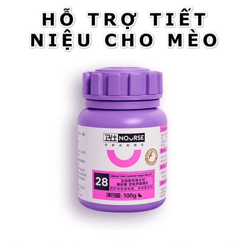 NOURSE 28 : HỖ TRỢ ĐƯỜNG TIẾT NIỆU , PHÒNG TRÁNH BỆNH THẬN, SỎI THẬN , BÍ TIỂU Ở MÈO