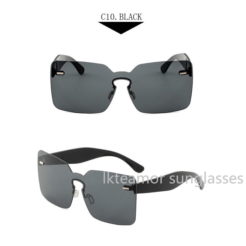 Kính mát gọng vuông màu kẹo ngọt thời trang cho nam và nữ