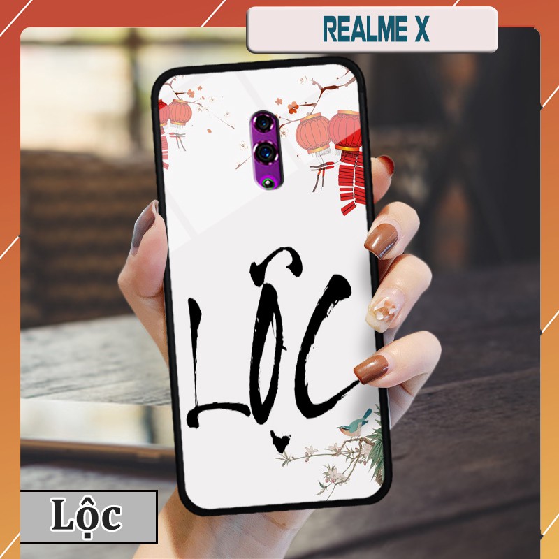 Ốp lưng kính 3D Realme X- chữ thư pháp ý nghĩa