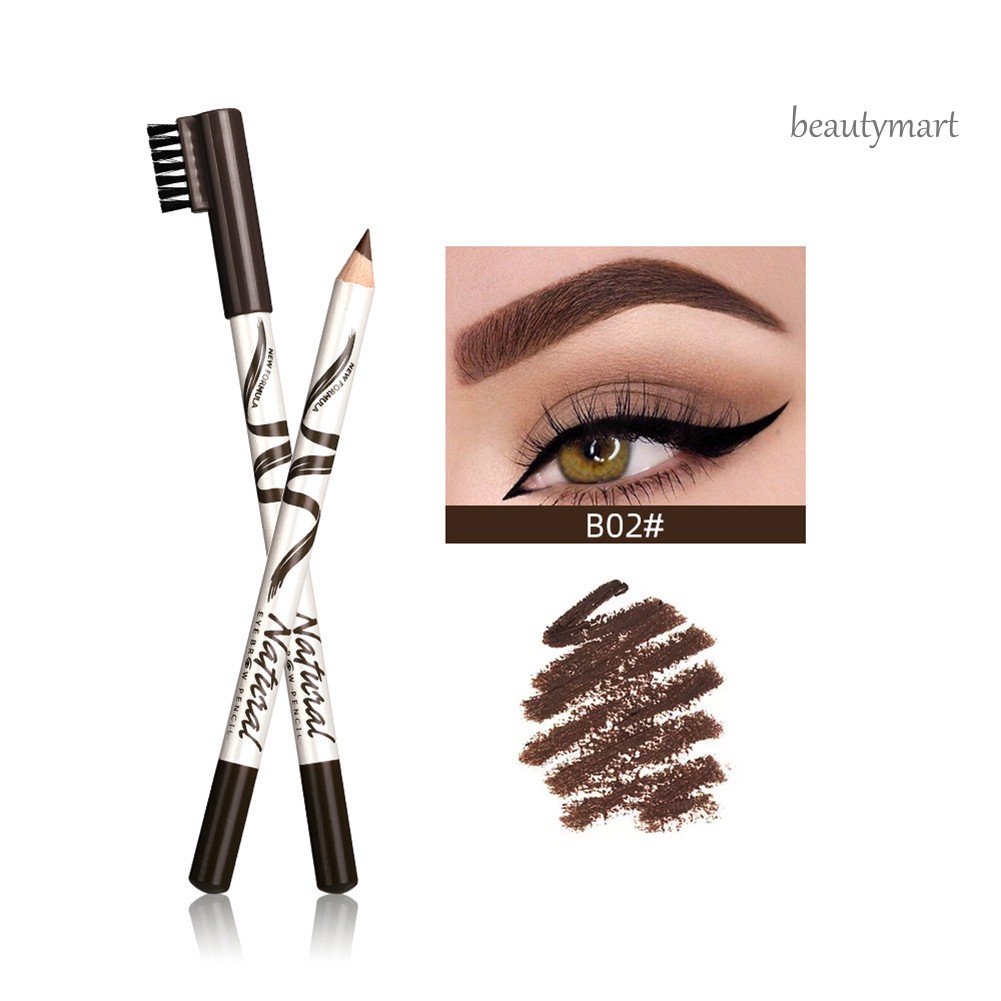 [Hàng mới về] Chì kẻ lông mày Menow bằng gỗ cứng chống mồ hôi không nhòe tích hợp cọ | BigBuy360 - bigbuy360.vn