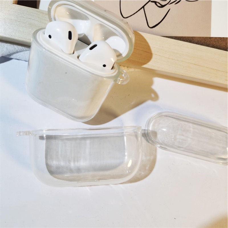 Vỏ Bảo Vệ Hộp Sạc Tai Nghe Bluetooth Apple Airpods 1 2 Pro 3 2021 TS001 Bằng TPU Mềm Trong Suốt