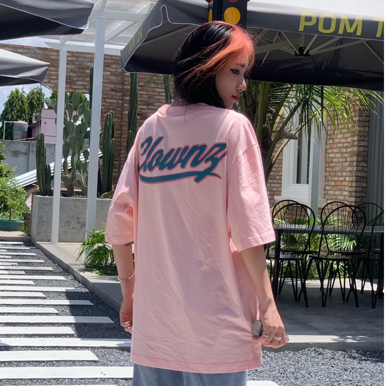 Áo thun tay lỡ local brand Clownz C Letter phông cổ tròn form rộng cotton unisex nam nữ
