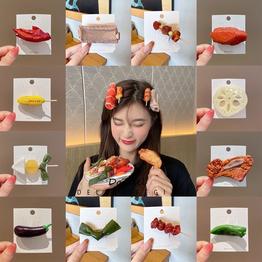 Kẹp Tóc Hình Thức Ăn Dễ Thương Ngộ Nghĩnh Cho Nữ