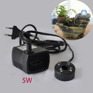 [FREE SHIP => 50K ] Máy bơm chìm 5W kèm 4 bóng led nhiều màu cho thác nước mini, bể cảnh, tiểu cảnh