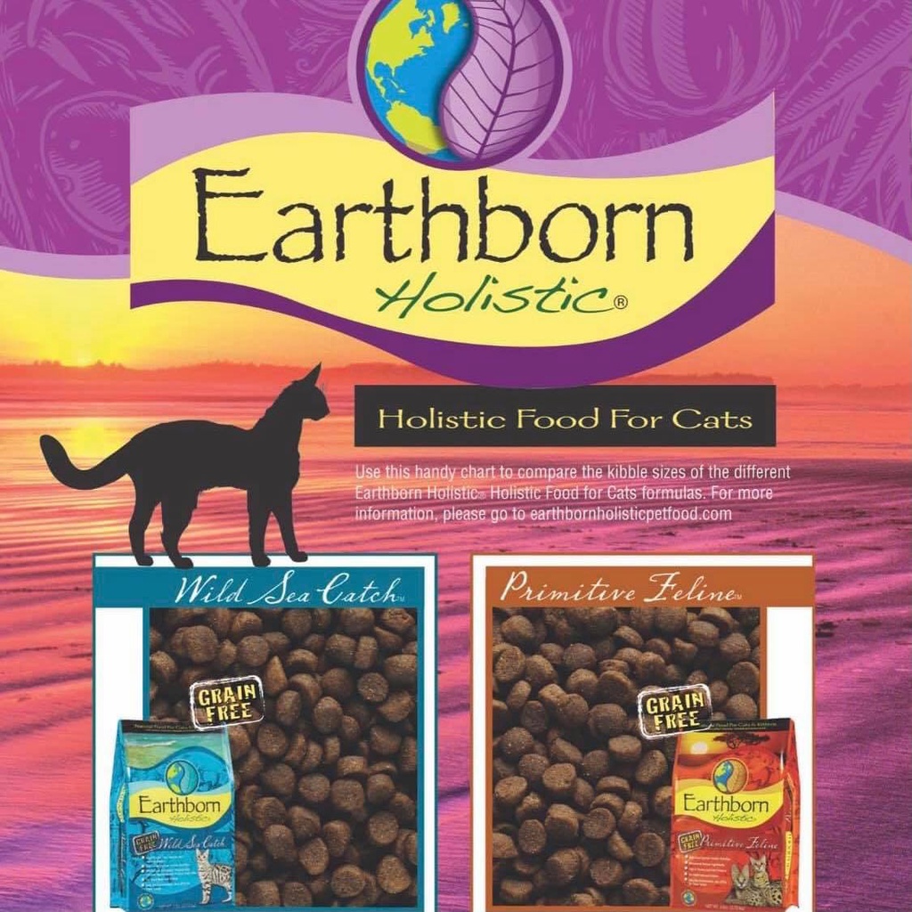 EARTHBORN - HẠT CAO CẤP TỪ MỸ CHO MÈO Bao 6kg