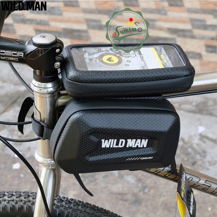 Túi xe đạp - Túi 3 ngăn WILDMAN E6S form cứng cao cấp